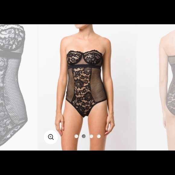 strapless lace bodysuit